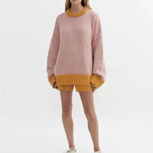 Blanca Chambord Knit Sweater Set in Rose